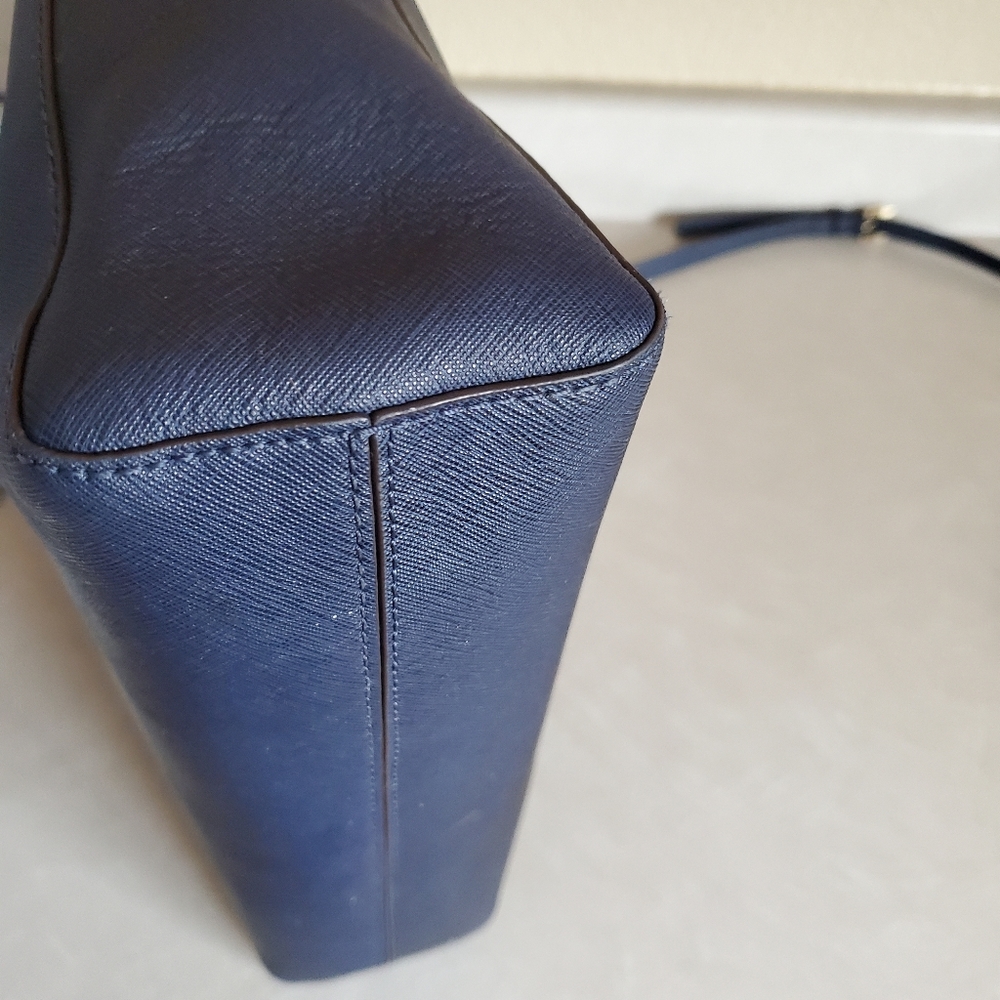 Euc Michael Kors Navy Blue Shoulder Bag Purse xlarge - Picture 5 of 13